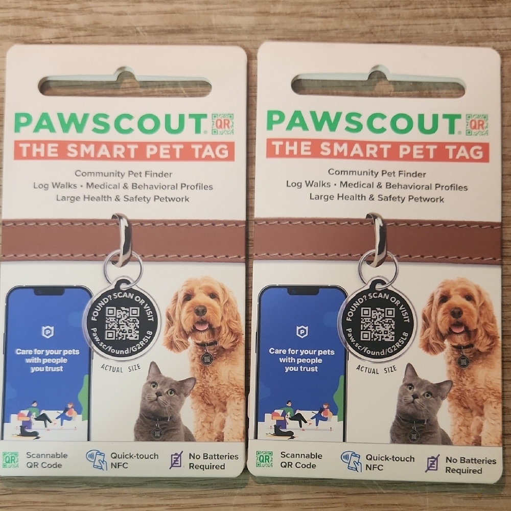 Pawscout Smart Pet Tag - Brown